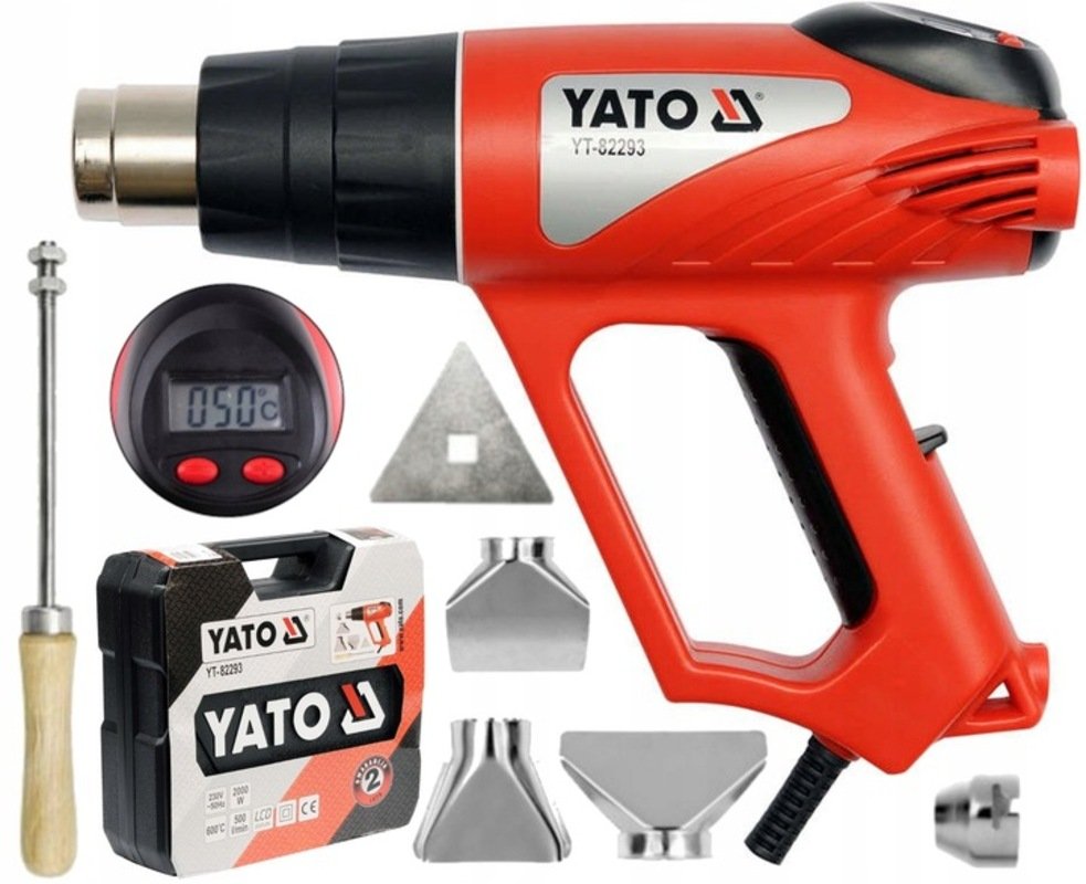 Фен технический YATO 2000Вт 600C YT-82293 370282293 092 1