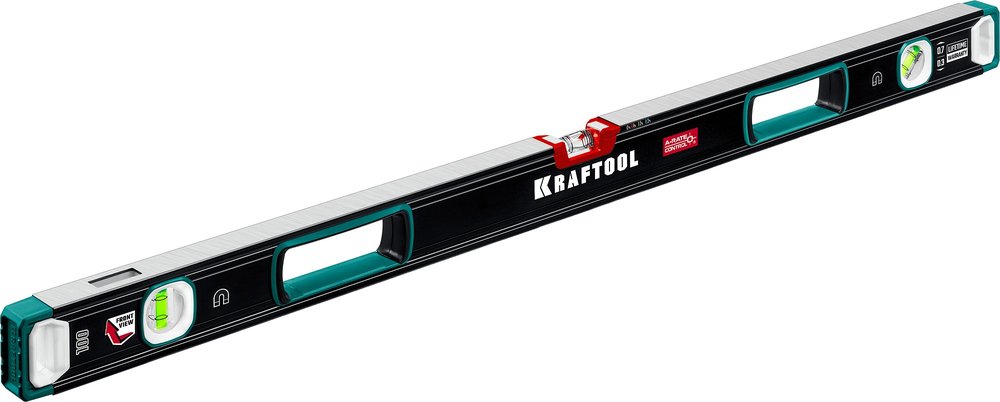 Магнитный сверхпрочный уровень KRAFTOOL A-RATE Control с зеркальным глазком, 1000 мм 34988-100