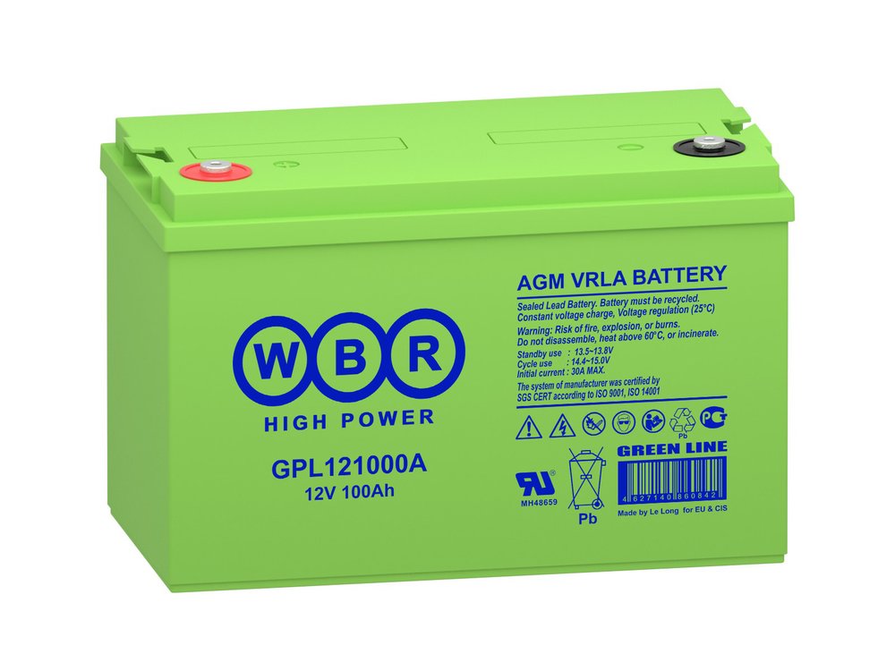 Аккумулятор для ИБП WBR GPL121000A 12В, 100Ач УТ-00000243