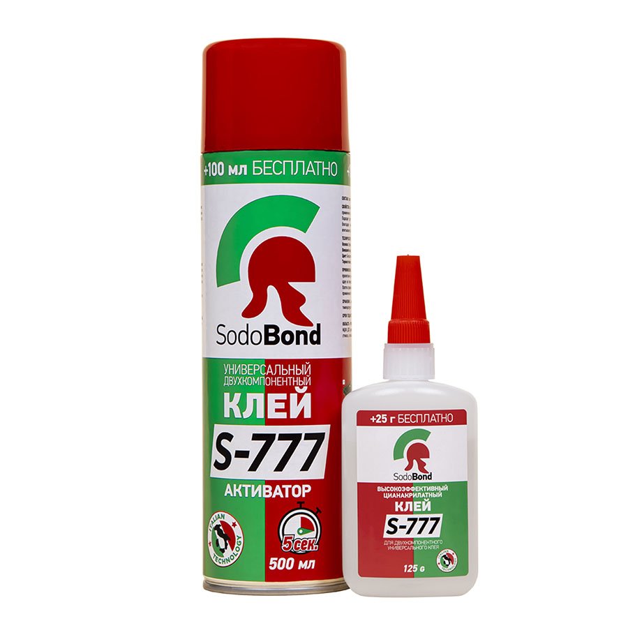 Двухкомпонентный клей SODOBOND 125 гр+500 мл 4631140040128