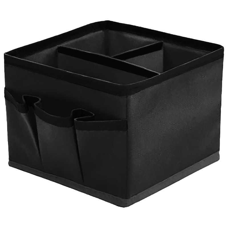 Органайзер для косметики Рыжий кот спанбонд, 15x15x12 см, черный 312630