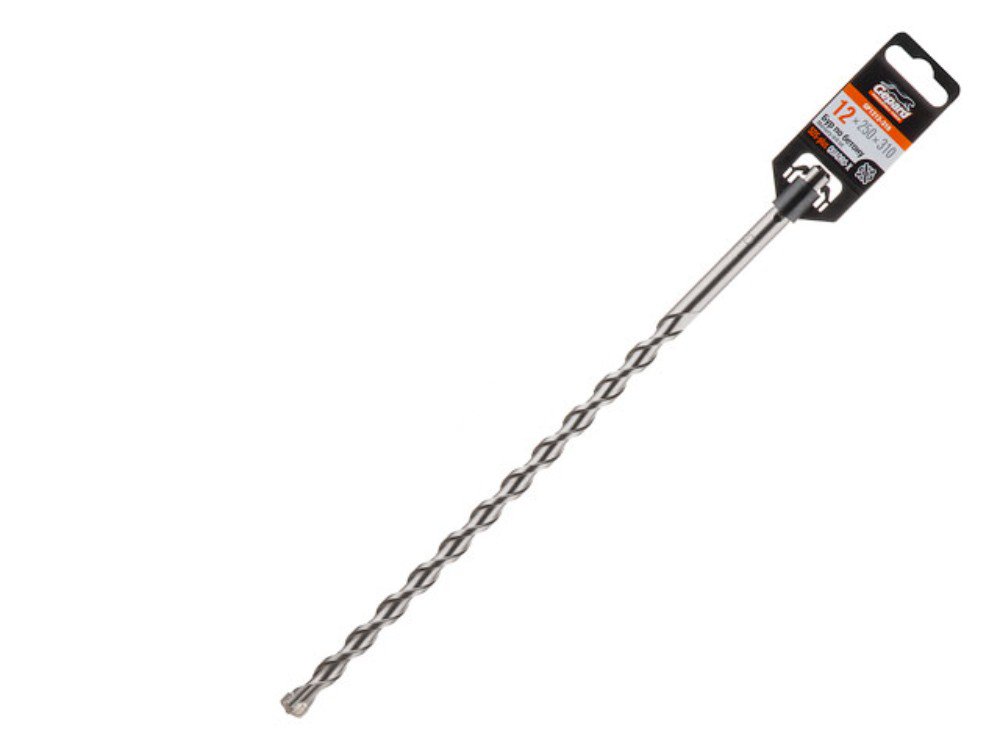 Бур сверло 12x250x310 мм, SDS-plus, Quadro-x Gepard GP1212-310