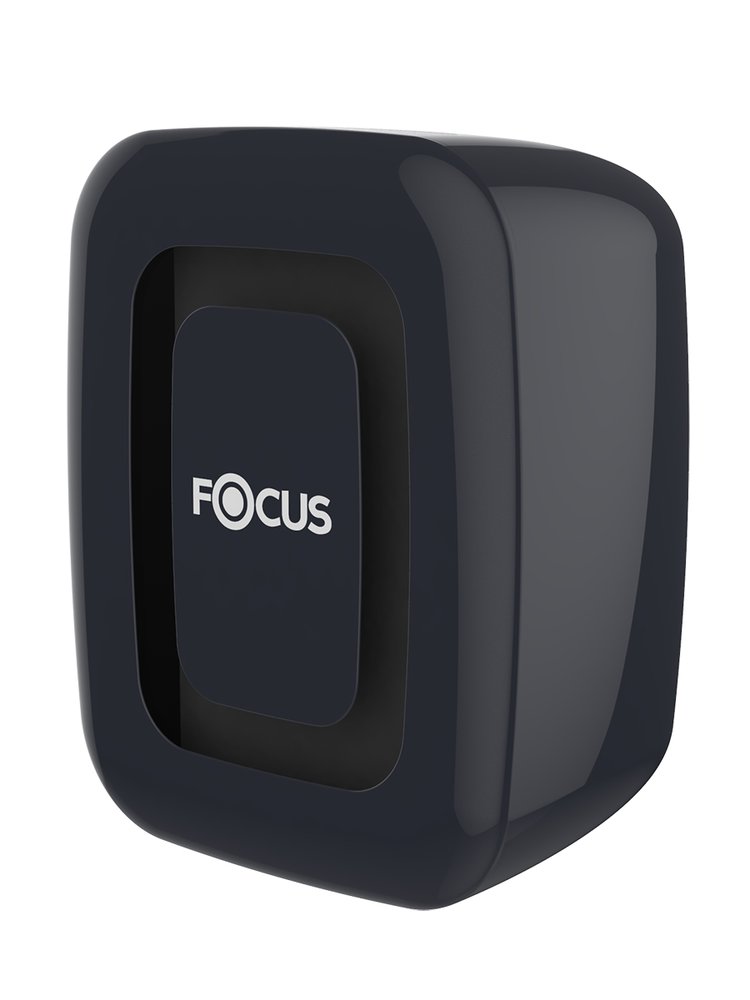 Диспенсер для туалетной бумаги FOCUS в листах, пластик, черный H-8076287