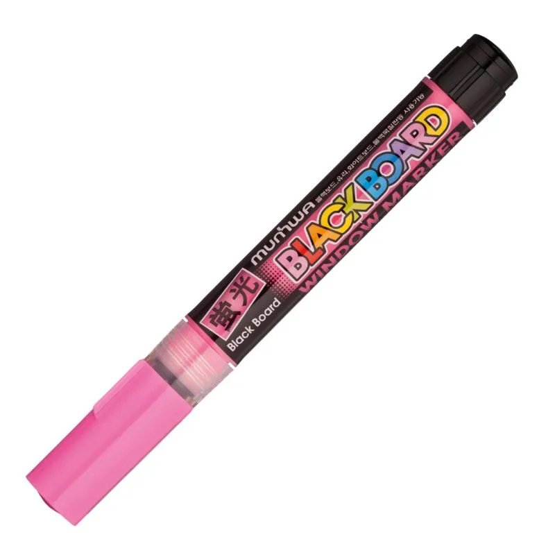 Меловой маркер Munhwa black board marker розовый, 3 мм, водная основа BM-10