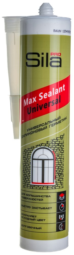Силиконовый универсальный герметик Sila белый PRO Max Sealant 280 мл US2806