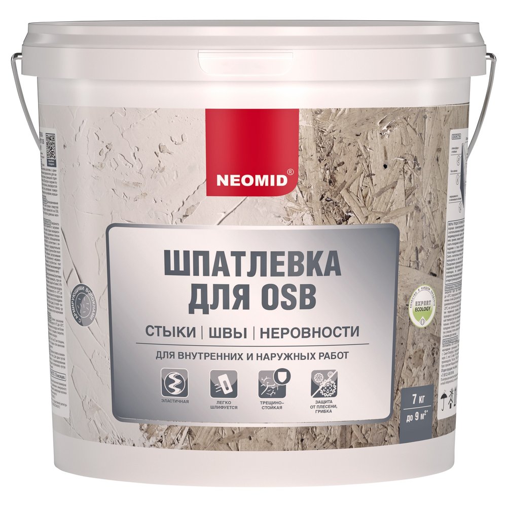 Шпатлевка для плит OSB NEOMID 7 кг Н-ШпатлOSB-7