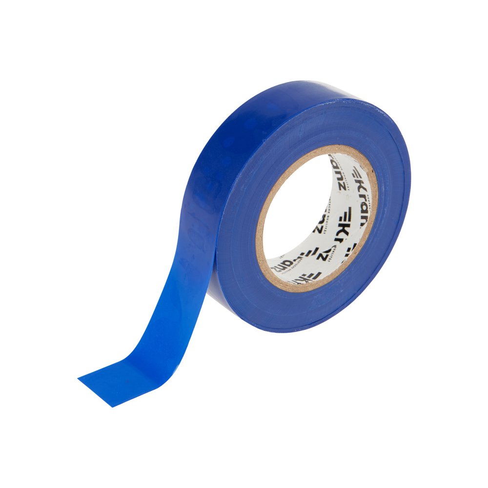 Изолента ПВХ KRANZ 0,13х19 мм, 25 м, синяя KR-09-2205