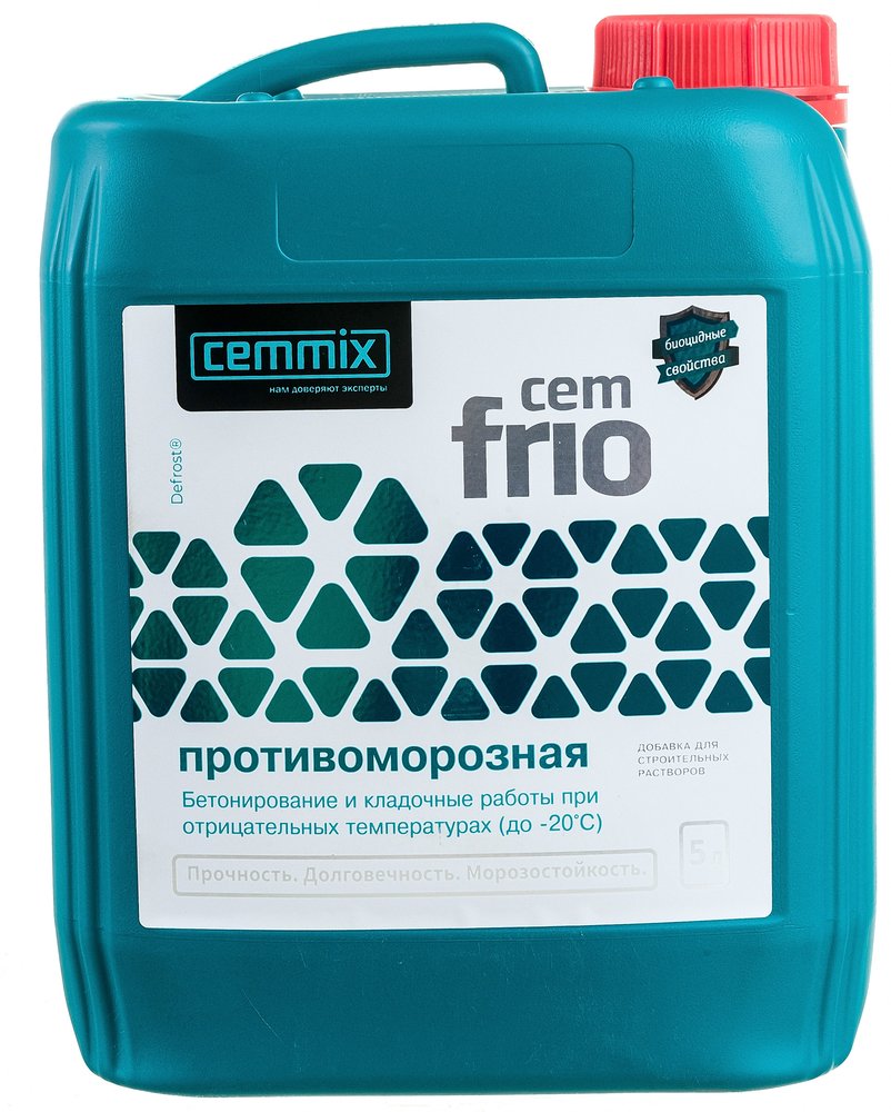 Морозостойкая добавка для бетона CEMMIX Сemmix Frio, 5 л 15914307