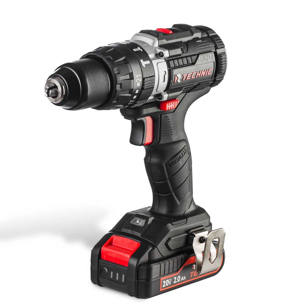 Ударная аккумуляторная дрель-шуруповерт RUNTEC TECHNIC 13 мм, 20 В, 2x2 Ач, 40 Нм RT-ID40T