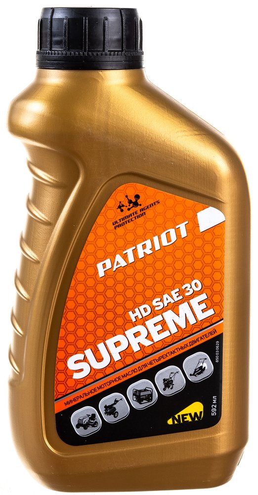 Масло SUPREME HD SAE 30 4T (0,592 л) PATRIOT 850030629