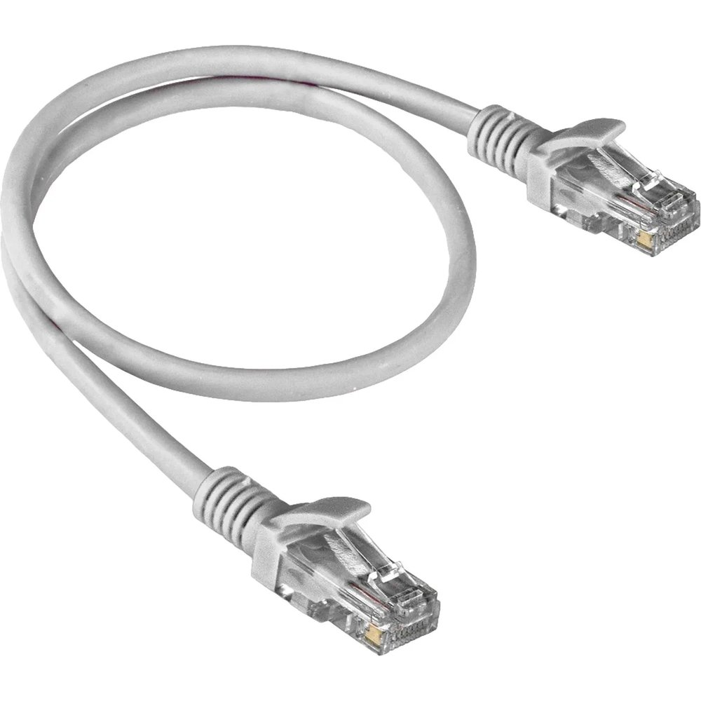 Патч-корд ExeGate UTP-RJ45-RJ45-5e-1M-GY, cat.5e, 1м, серый <,EX138961RUS