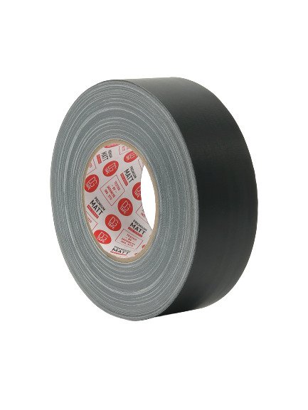 Клейкая лента DGTAPE MATT - Гаффа тейп 50мм/50м - Черный MATT50050/50/B