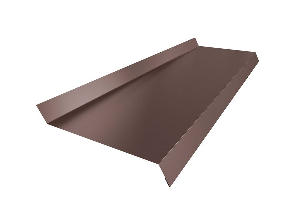 Отлив металлический profBUILD Metal 2000х100 мм, коричневый 52015