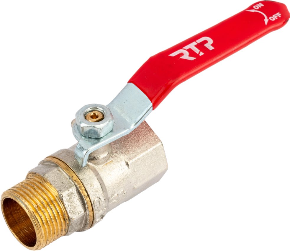 Шаровой кран RTP латунный, вн/нар., PN 25. рычаг, G 3/4 34894