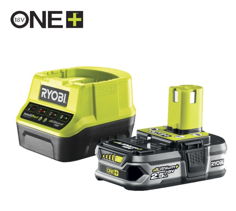 Набор Ryobi ONE+ RC18120-125 5133003359 аккумулятор (18 В, 2.5 А*ч, Li-Ion) и зарядное устройство RC18120