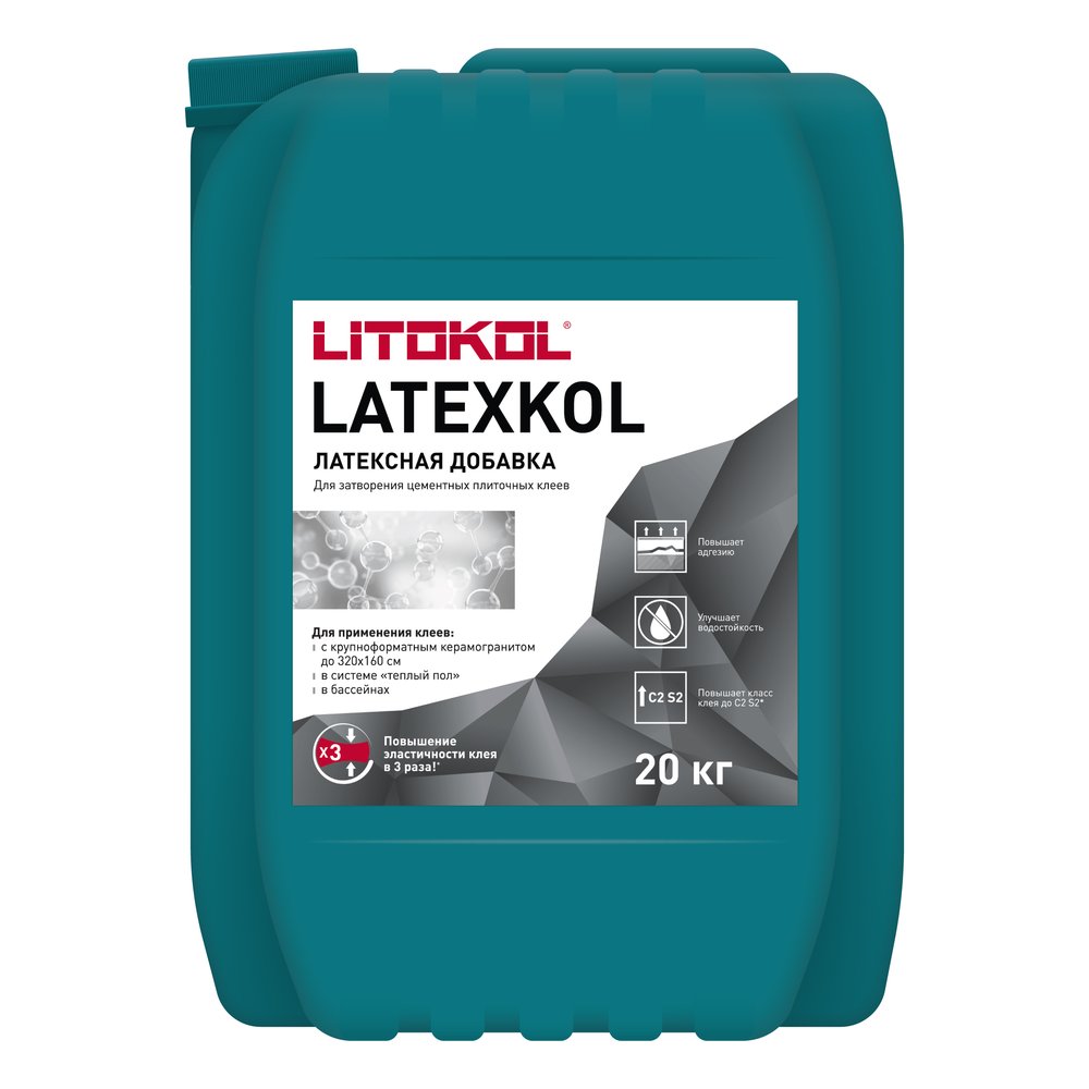 Латексная добавка для клеев LITOKOL LATEXKol м 20 кг 112010003