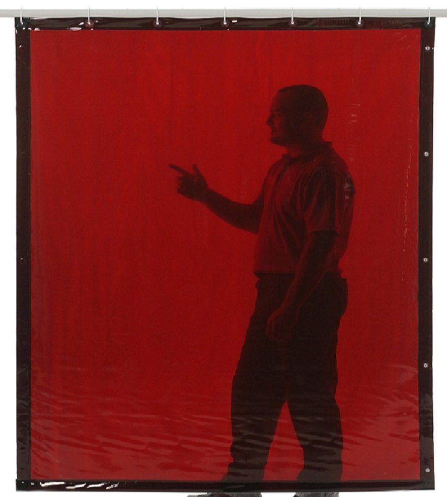 Защитная штора Red 1750x1400x0.4 мм FABTEC 63943