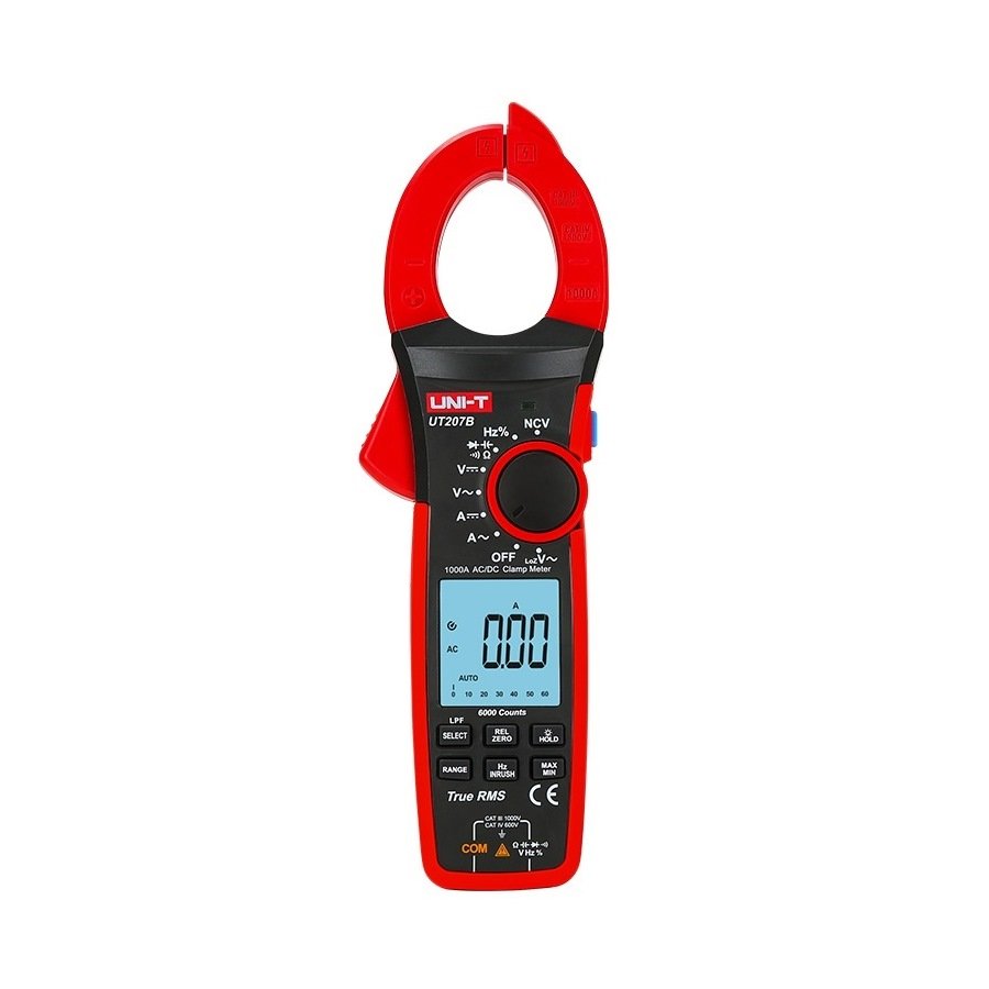Токоизмерительные цифровые клещи UNI-T UT207B TrueRMS, AC/DC, 1000A, 00-0004256