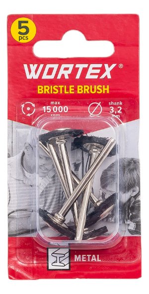 Щетка для гравера 19 мм, 5 шт WORTEX ETBN3219018