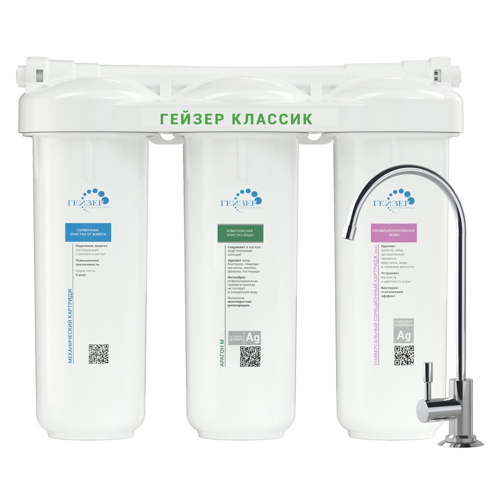 Фильтр для воды Гейзер Классик М 66028