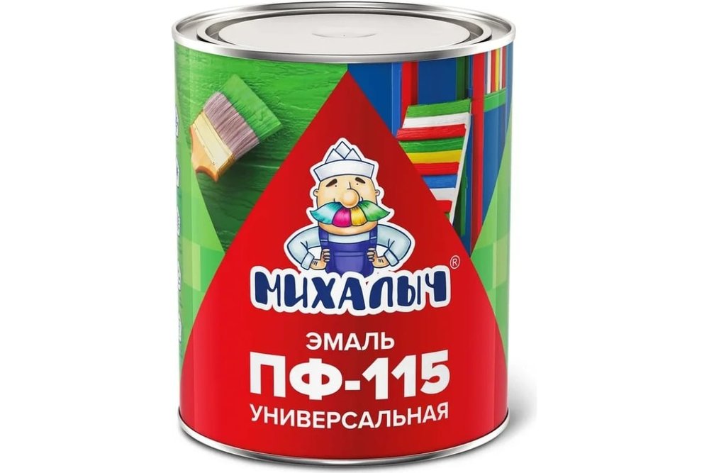 Эмаль Михалыч ПФ-115 шоколадная, 0.8 кг 1-029071