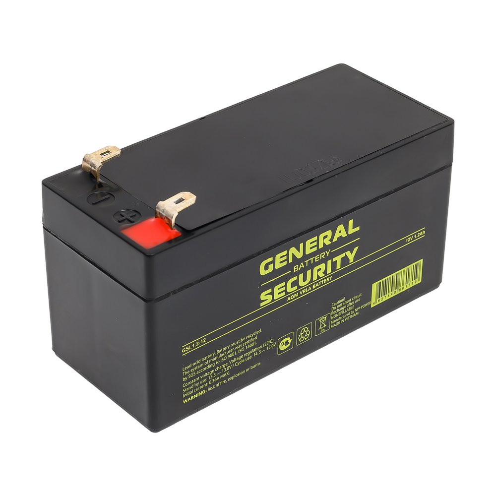 Аккумулятор для ИБП General Security GSL1.2-12 12В 1,2 Ач УТ-00001385