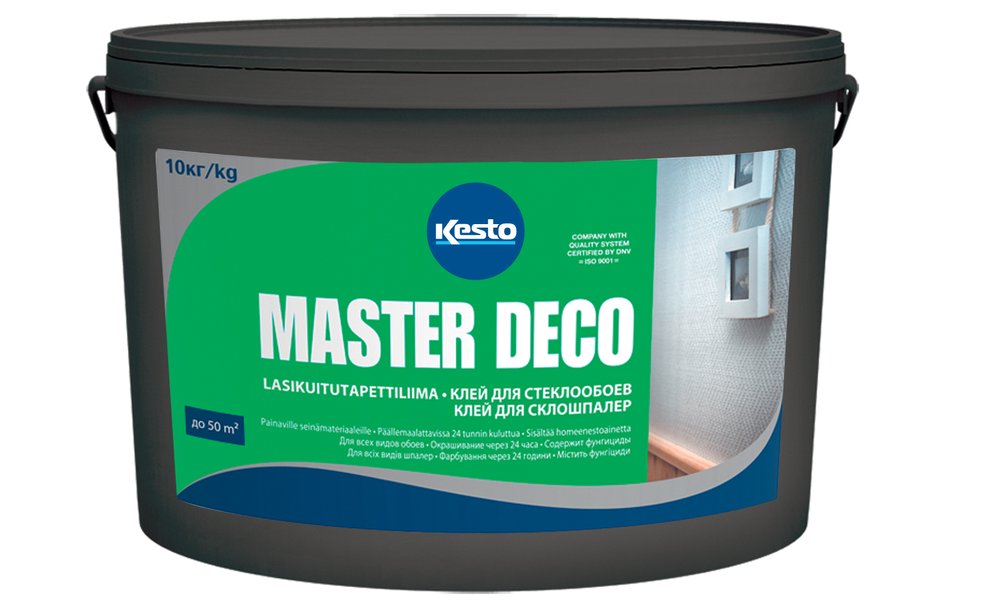 Готовый клей для стеклообоев Kesto MASTER DECO 10 кг 80645