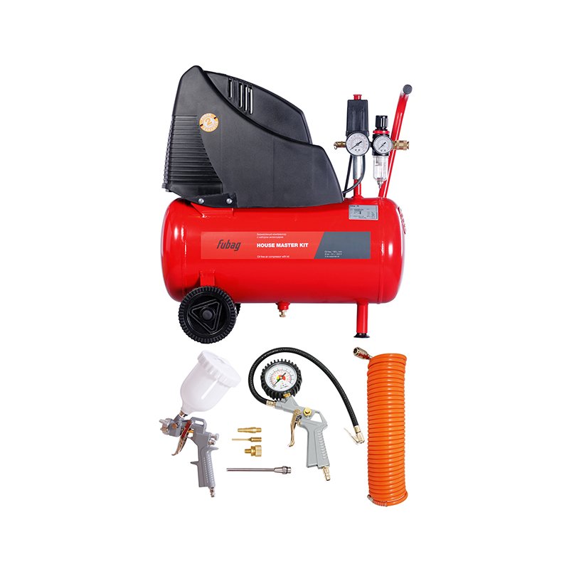 Компрессор FUBAG HOUSE MASTER KIT + 5 OL 195/24 + 5 предметов 646029