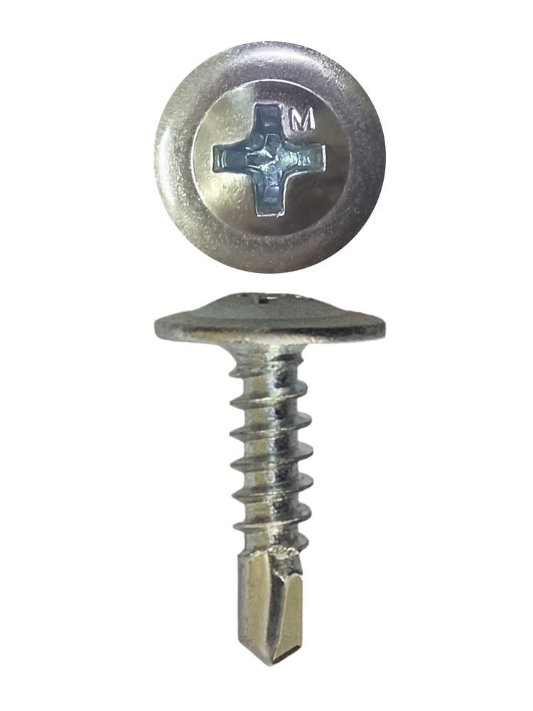 Саморез с прессшайбой Daxmer пшс 4,2x16 цинк, 15 кг, усиленный, сверло 00000394674