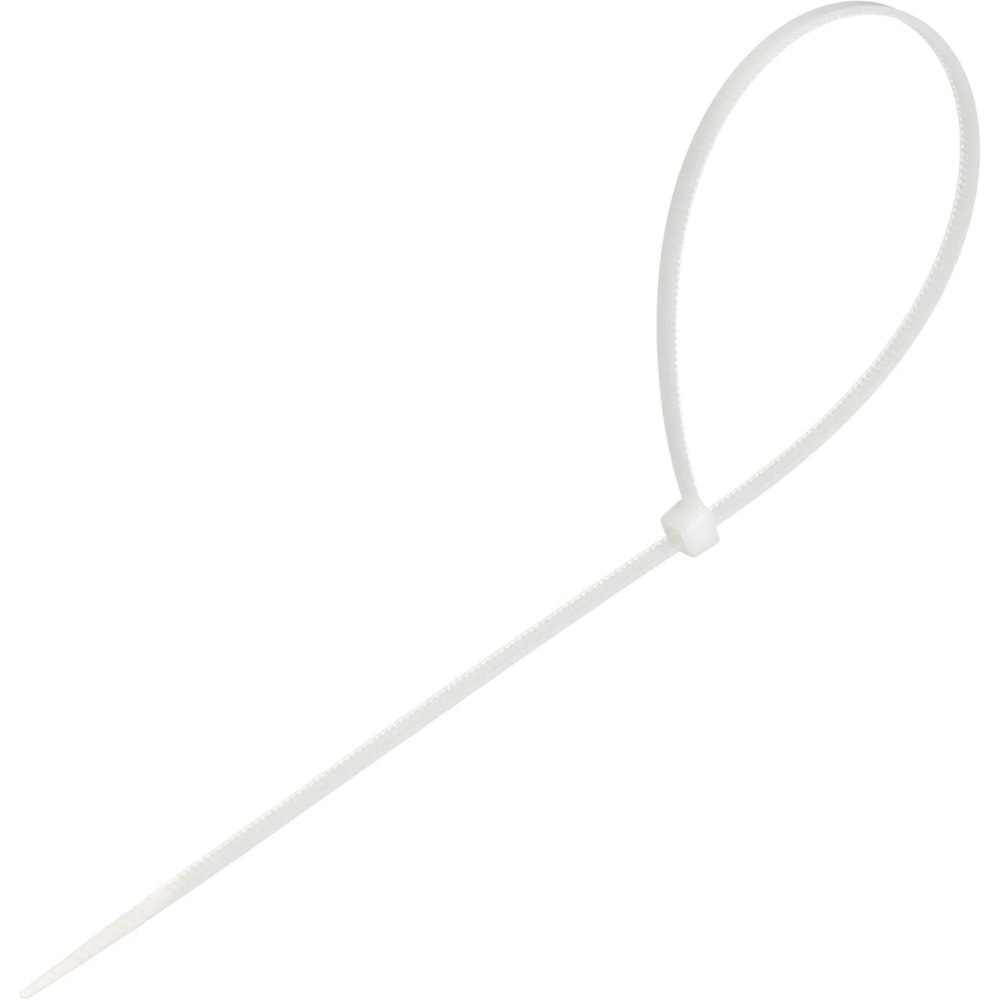 Стяжка (хомут) 300 мм x 3,6 мм,Bigtech BT-CT-300-36-W нейлон,бел, 100 шт/уп