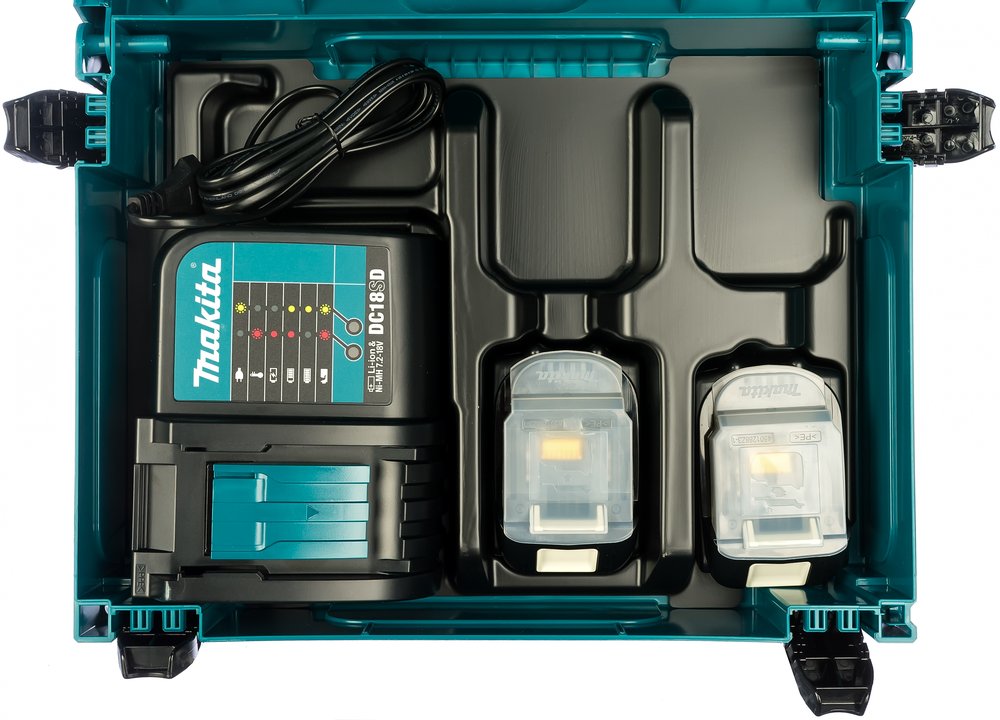 Аккумулятор BL1815N 2 шт. (18В,1.5 А*ч, Li-ion) + зарядное устройство DC18SD Makita 197143-8