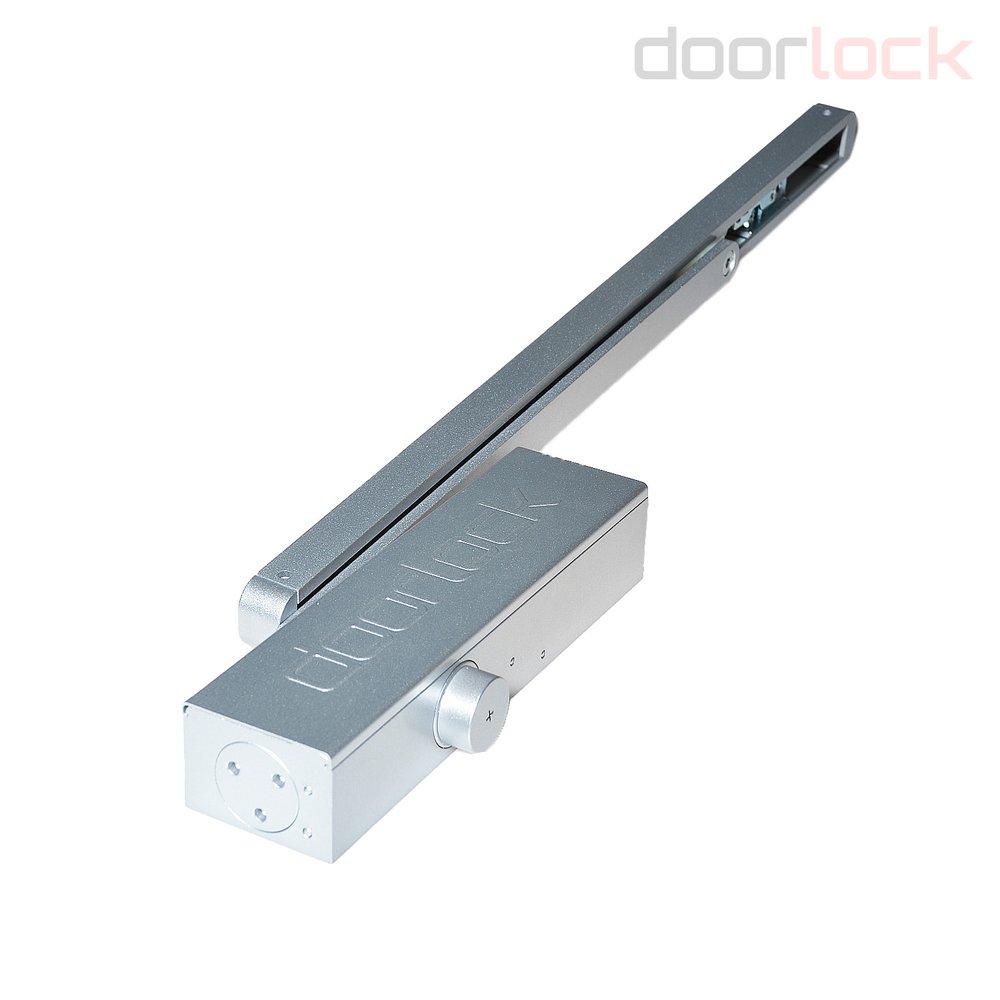 Доводчик Doorlock DL340S/N BC HO EN1-4 со скользящей тягой серебристый 75578