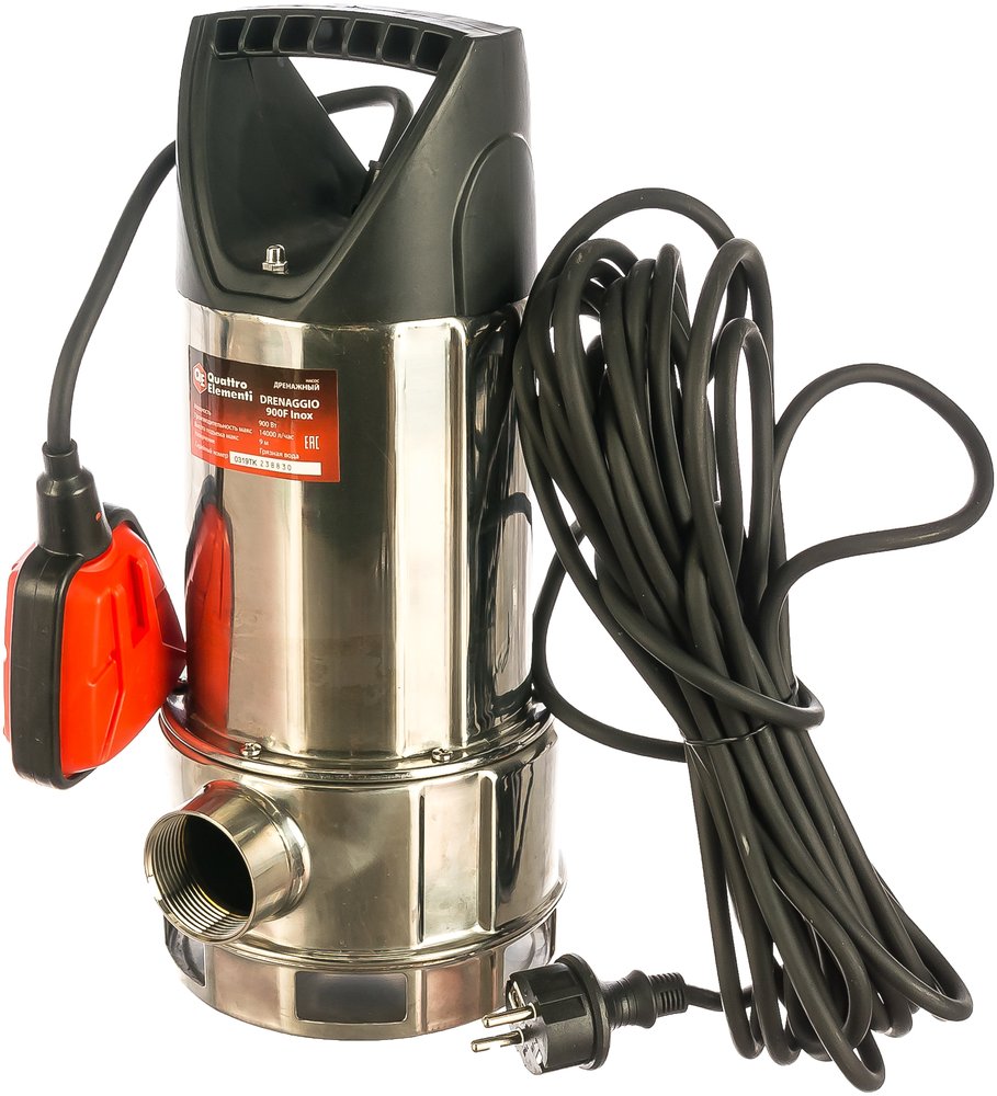 Дренажный насос QUATTRO ELEMENTI Drenaggio 900 F Inox 770-735