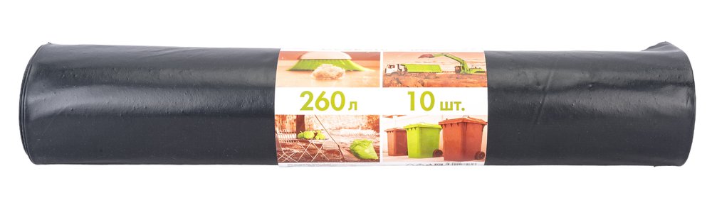 Мешки для мусора особопрочные 260л/10шт 110 мкм 90140см Концепция Быта 00365994