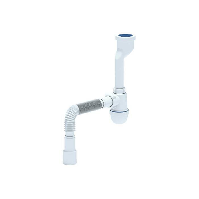 Сифон для писсуара АНИ Пласт бутылочный, литой выпуск 1 1/4x40 гофр 40х40/50 U0115 025-0572