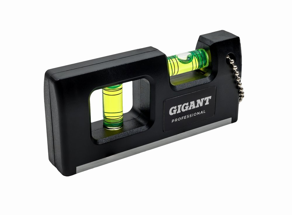 Магнитный компактный уровень Gigant Professional 100 мм 2 глазка GPGW-10-1
