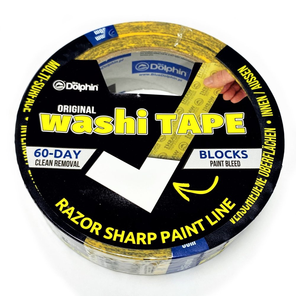 Малярная лента Blue Dolphin Washi 25 мм х 50 м 300-1-01