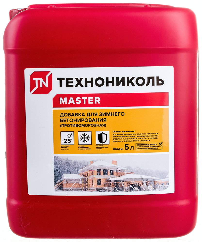 Добавка для зимнего бетонирования Технониколь (противоморозная, 5 л) TN529184