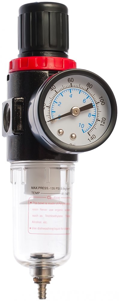 Фильтр-регулятор FR-101 с манометром (0-8 бар, F1/4') FUBAG 190101
