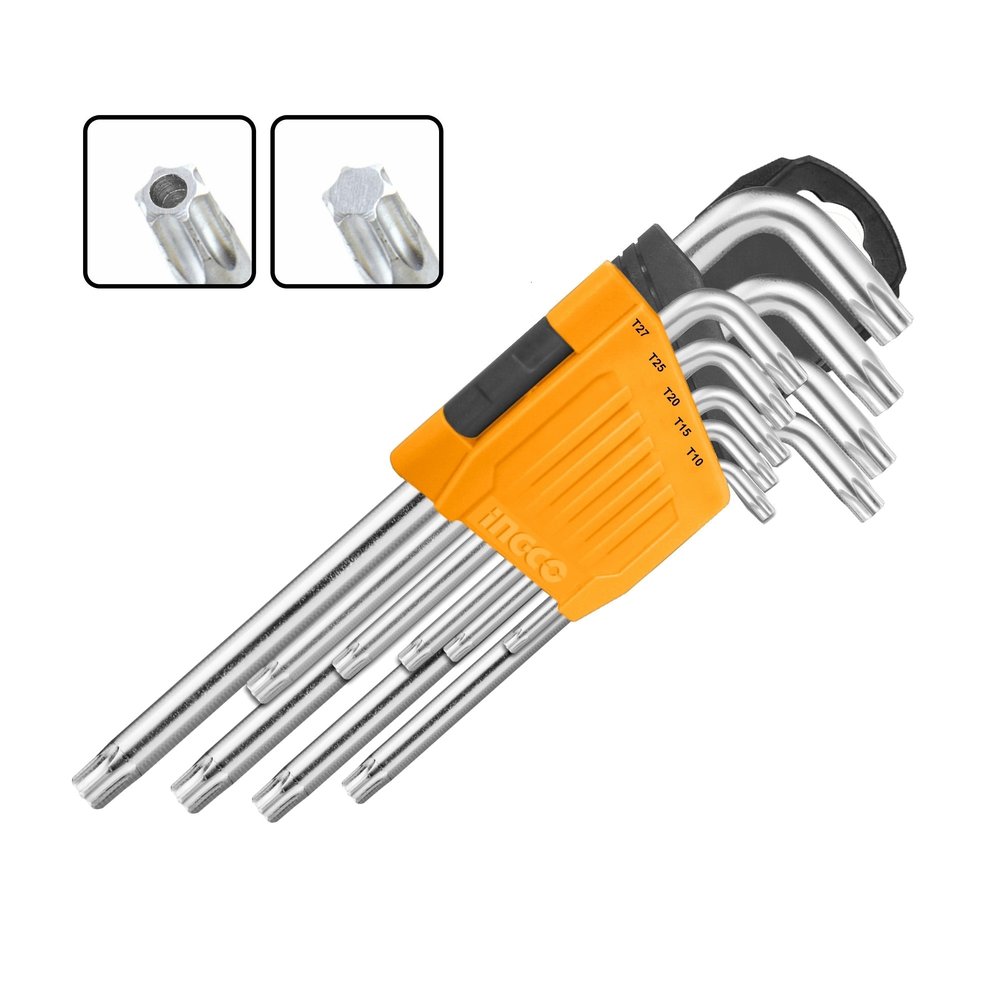 Набор шестигранников INGCO TORX Т10-Т50 мм Extra Long INDUSTRIAL HHK13092