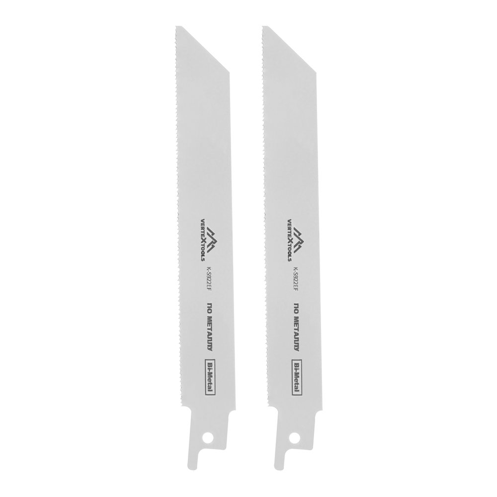 Полотно для сабельной электроножовки 2 шт vertextools K-S922EF