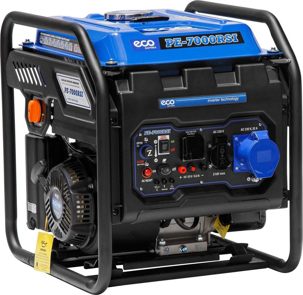 Инверторный бензиновый генератор ECO PE-7000RSI EC1563-9