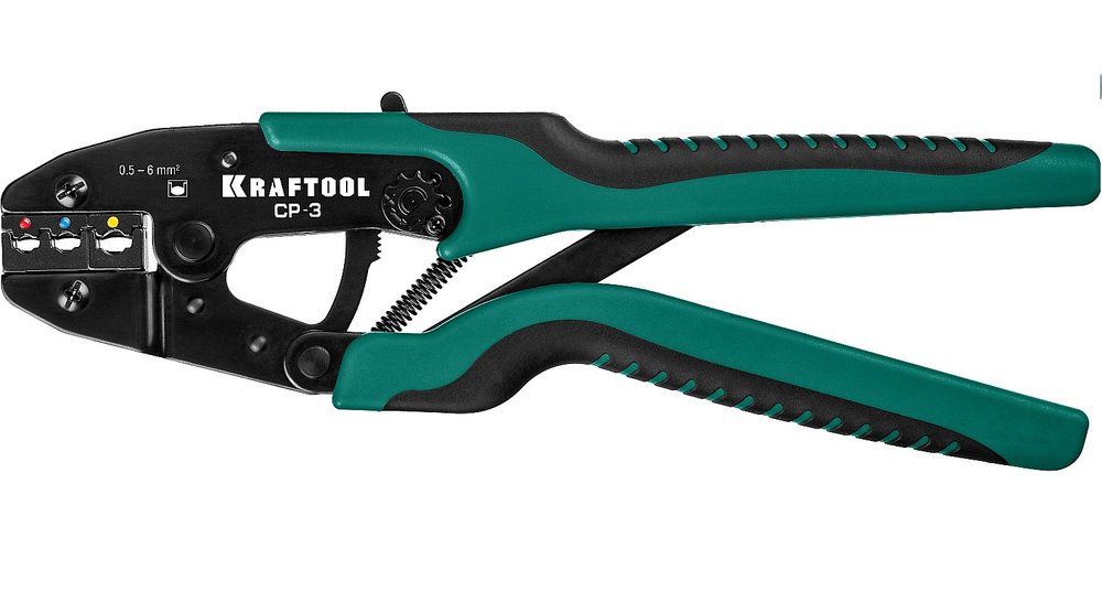 Пресс-клещи KRAFTOOL CP-3 0.5 - 6 мм2, для изолированных наконечников и соединительных муфт 45461-3