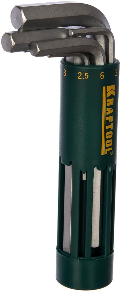 Имбусовые короткие ключи EXPERT 8 предметов Kraftool 27430-1_z01