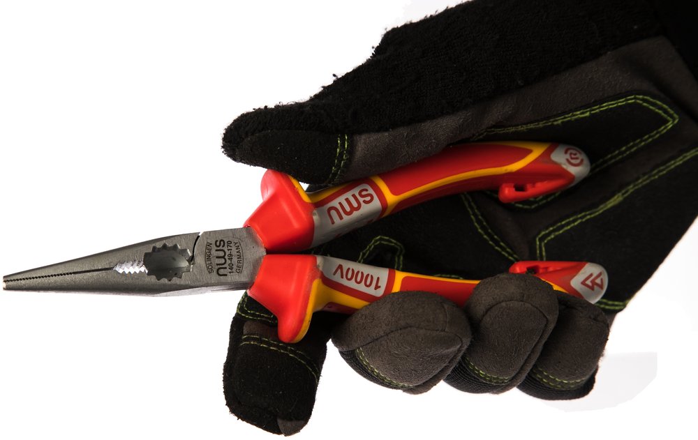 Прямые длинногубцы VDE 1000В 170мм NWS 140-49-VDE-170