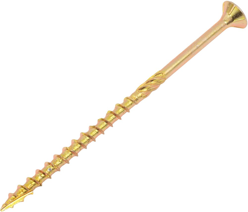 Конструкционный саморез желтый цинк 5x90 пот/г TORX 100 шт Gigant 123819