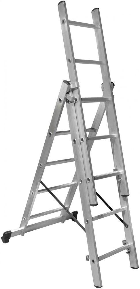 Трехсекционная лестница 5 ступеней Gigant L-03 3х5