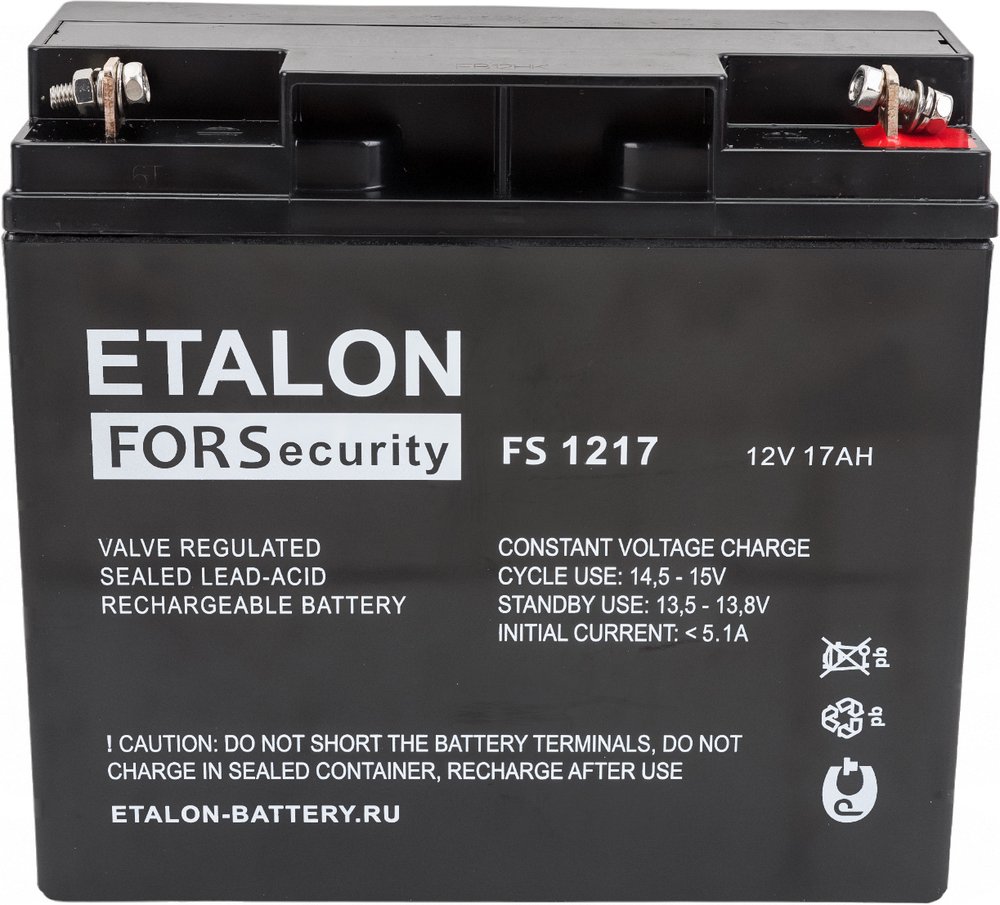 Аккумулятор ETALON FS 1217 (12 В, 17 Ач) Etalon Battery 00-00006441
