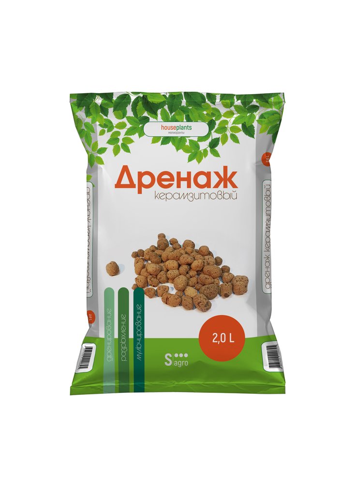Дренаж керамзитовый HOUSEPLANTS фр.10-20мм, 2,0 л 99