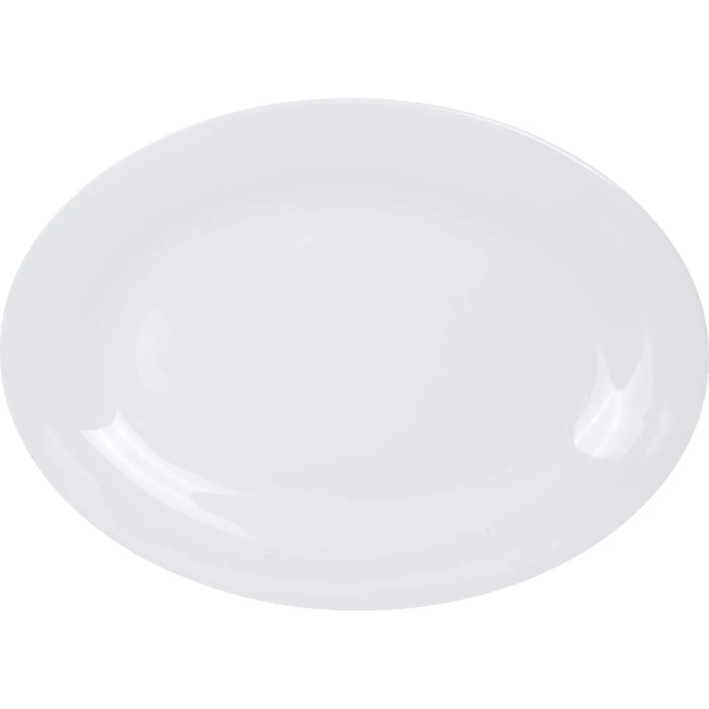 Блюдо овальное Chan Wave Classic, фарфор, белое, 300мм, фк0128